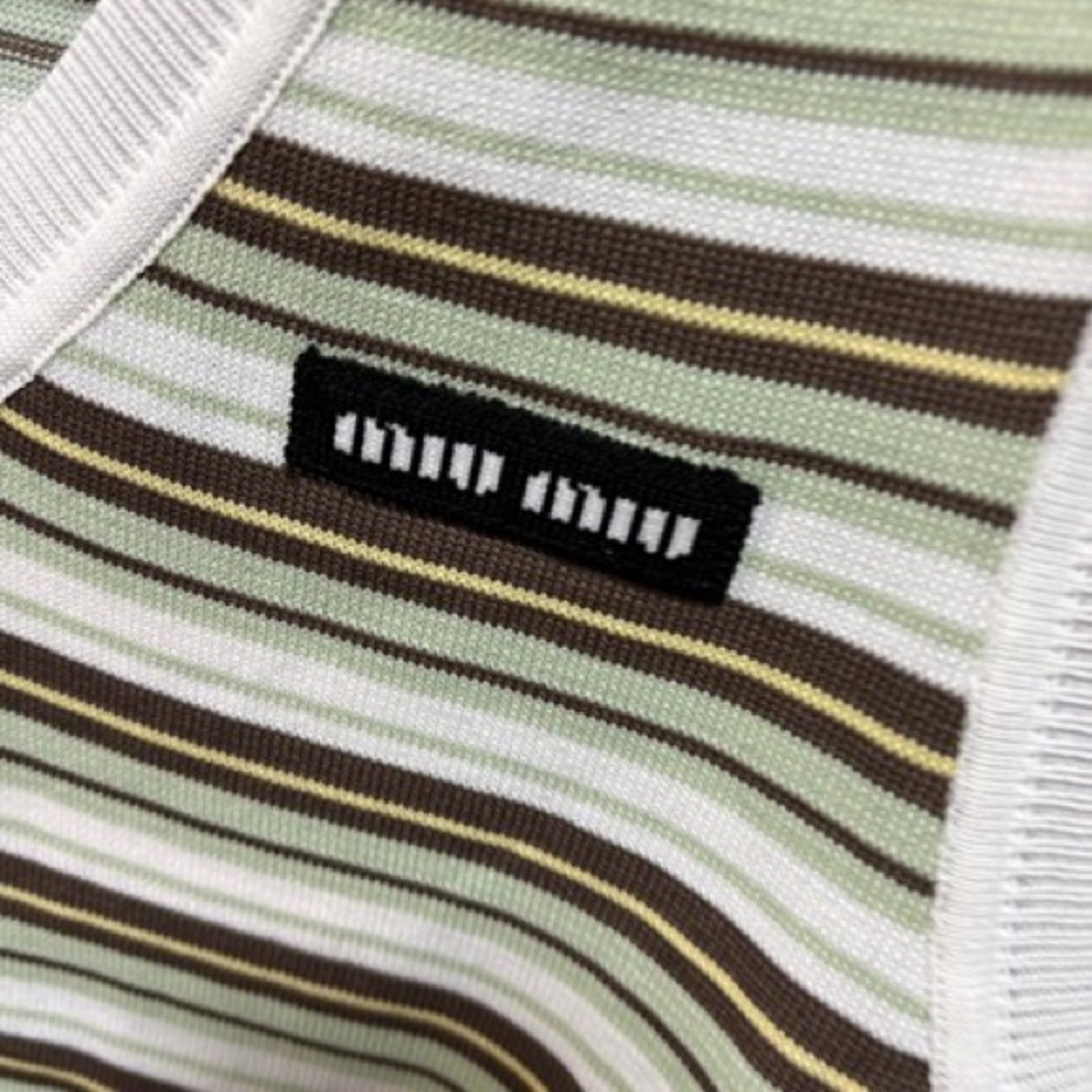 MIU MIU striped knitted vest - Picture 5 of 5